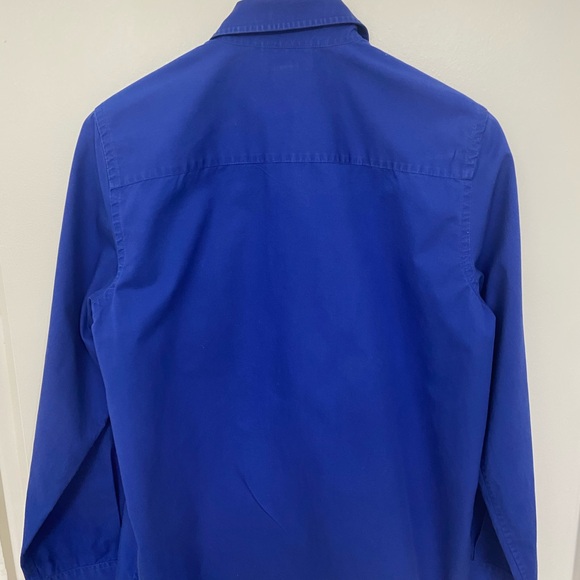 Ralph Lauren Royal Blue Casual Button Down Shirt Embroidered Crest Emblem - Picture 11 of 13